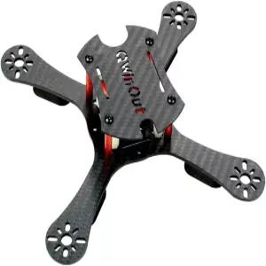 DIY 마이크로 FPV 레이싱 쿼드콥터 드론(조립되지 않음)을 위한 Q-ONE 180mm 탄소 섬유 프레임 키트 X 모양