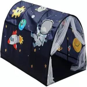 들의 프라이버시를 위한 넷 커튼이 달린 침대 텐트 소년 소녀 드림 캐노피 업그레이드 공간 휴대용 놀이