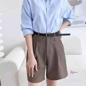 여자 반바지 버뮤다 팬츠 정장 슬랙스 벨트세트nop204