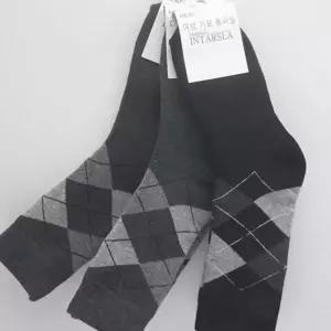 여성용 아가일 기모양말 장목 3켤레 포인트 스니커즈 여름