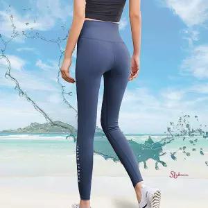 하이웨스트 등산 쿨링 레깅스 얇은 압박 요가 스타킹 등산봄wxy980