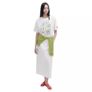 봄코디 어성봄옷 주크 [정상가129,000원]쥬크 레터링 포인트 라운드 티셔츠Z252PSM024