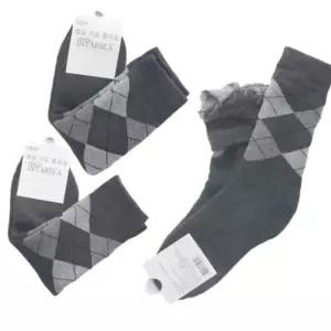 여성용 기모양말 장목 진그레이 3켤레 교회 스타일 스니커즈