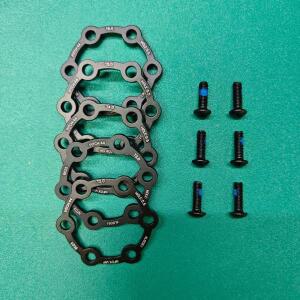 NFOX 자전거 허브 스페이서 전동 스케이트보드 브레이크 디스크 개조 두께 2-6MM 6홀 플랜지 조정 와셔