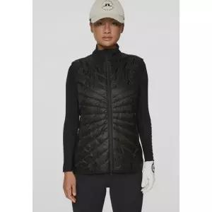 제이린드버그 여성 블랙 VEST 봄가을 매드 퀼트 하이브리드 조끼 MADDE