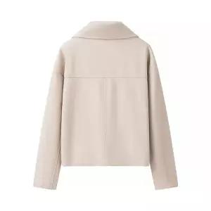 여성 모직코트 가을 패션 더블 숏 모직 코트 OP3