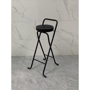 접이식 간이 키높이 쿠션 80CM 의자 폴딩 하이체어 블랙화이트 캠핑 DS LR