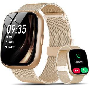 알렉사 내장형 여성용 스마트 워치, 블루투스 통화 기능이 있는 1 83인치 HD 터치스크린 트래커, /수면 모니터, 120개 이상의 스포츠 워치, Android iOS용 IP68 방수 스마트워치