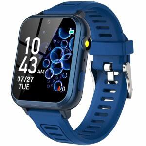 39게임 HD 터치스크린 비디오 카메라 뮤직 플레이어 페도미터 손전등 알람 시계 12/24시간, 5-12세 소년을 위한 선물로 제공되는 Wi odet 스마트 게임 워치