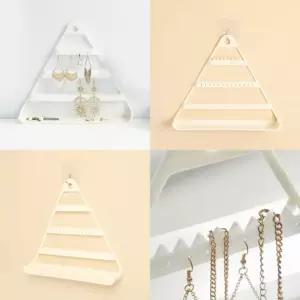 베이직 크림 행거 귀걸이 진열대 악세사리거치대 악세사리진열대 3단