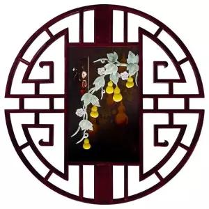 중식당 인테리어 벽장식 식당 대형 레스토랑 배경