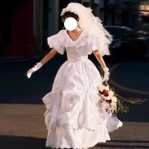 웨딩스 복고 화보 셀프 퍼프소매 스 0번 유럽식