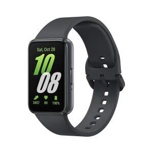 갤럭시 FIT 3 [ , 40MM] 1 6인치 AMOLED 디스플레이 IP68 방수 14일 배터리 수명 100개 이상의 시계 100개 이상의 운동 모드 국제 모델 고속 충전기 번들, 블랙