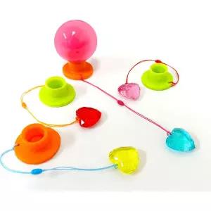 꾹상점3  실리콘파크골프티 티걸이포함 파크골프티 럭키하트 루미나D