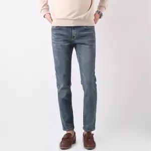 남성 헤지 워싱 스판 청바지 세미 스키니진 학생 프리랜서 삼십대