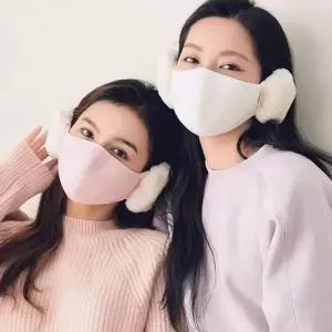 일체형 겨울 귀마개 마스크 보온용 방한 귀마개 마스크 야외 활동