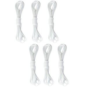 헌터 더글라스, 레볼러, 커쉬, 그래버를 위한 6팩 10피트 블라인드 교체용 코드 핏, 대부분의 셀룰러 및 주름 음영과 호환되는 2.4mm