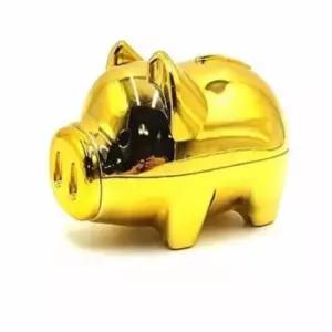 [문구/오피스] 저금통 금색 중형 아동 예쁘고 실용적인 저축 통장