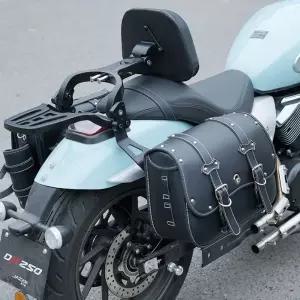 가죽리어백 사이드백 테일 새들백 리어백 바이크사이드백