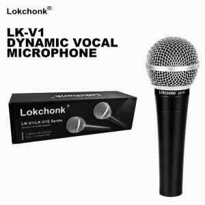 록천크 다이나믹 보컬 마이크 핸드헬드 카디오이드 (노래, 무대, 스튜디오, 가라오케용) (LK-V1)