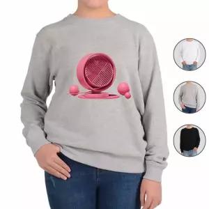 맨투맨 전색상 분홍 선풍기 프린트셔츠 BJg4+1AIL