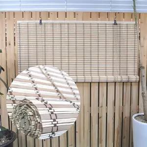창문 인테리어 대나무 블라인더 나무발 방범창 커튼 포장마차