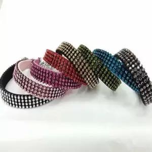 [반려] 패션 라인 스톤 1P 반려견 강아지 목걸이 S 목줄 큐빅