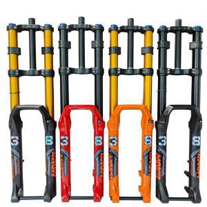 27.5인치 DH 자전거 서스펜션 200mm 트래블 용 프론트 포크 더블 숄더 110X15mm 에어