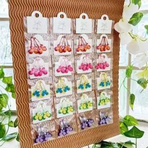 [반려] 나비 20개 똑딱핀 2P 강아지 반려견 머리핀 세트 투톤