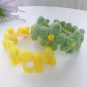 [반려] 데이지꽃 솜사탕 목걸이-색상랜덤