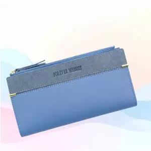 WL 여성 장지갑 학생 수납 가죽 블랙 핑크 스카이