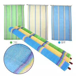 베란다 시선차단 가림막 커텐 햇빛차단 x2 문발가리개 차양발