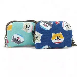 WL 일본여행 필수템 시바 캐릭터 동전지갑 미니 파우치