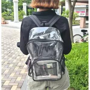 베이직 비치백 배낭 대형 투명 PVC