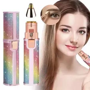 휴대용 2 in 1 전기 제모기 눈썹 정리기 여성용 바디 얼굴 입술 제모기 충전식 미니 무통증 면도기