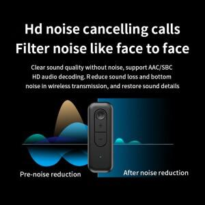 2in 1 BT 5.3 송수신기 3.5mm AUX 어댑터 무선 오디오 (자동차 이어폰 TV 스피커용)