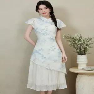 여친 원피스 여름 하객 치파오 보카시 BE2