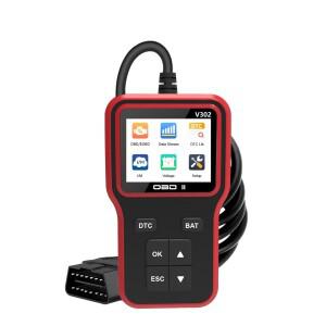 V302 OBD2 스캐너 자동차 결함 진단 장비 엔진 읽기 오작동 지우기 조명 정비 도구 10 개 언어