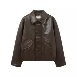 국내매장판 시야쥬 SIOT4154 페이크 레더 코어 블루종 Khaki 브라운 552085