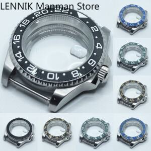 [호환품]NH35 케이스 40mm 블랙 PVD 서브 핏 ETA2836 NH35/36 Mingzhu DG2813/5833 Miyota 8215/8205 뒷면