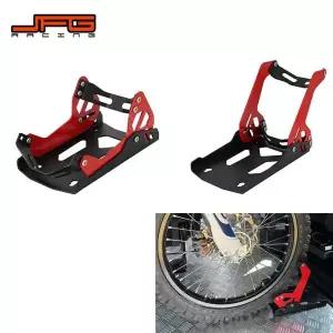 트레일러 랙 트레일러 프레임 앞바퀴 고정 지지대 주차 고정 프레임 1800lb 용량 8-21인치 전기자전거/피트