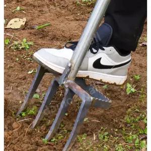 포크삽 도라지창 고구마 발판 마늘 땅콩 수확기 캐는 톱니형