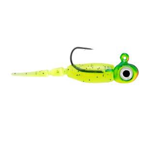 노스랜드 태클 조작 텅스텐 핀 프라이 얼음 낚시 지그, 미노우 프라이 본체, 프리 리깅 지그 헤드 2개, 추가 얼음 낚시 플라스틱 3개, 팬피쉬용 텅스텐 지그 헤드, 1/16온스, 타이거 비틀