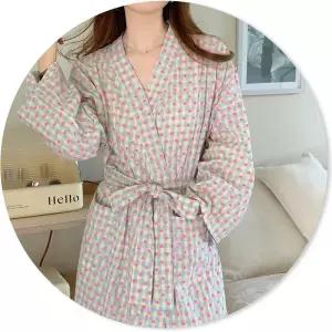 깜도리3 여친 하트 러블리 데일리 목욕 루즈핏 허리 패턴 가운