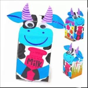 [문구] 우유팩송아지저금통만들기 6매