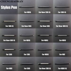 [호환품]1조각 검은 플라스틱 터치 스크린 펜 메탈 텔레스코픽 스타일러스 2DS 3DS  XL LLFor Lite NDSL LL