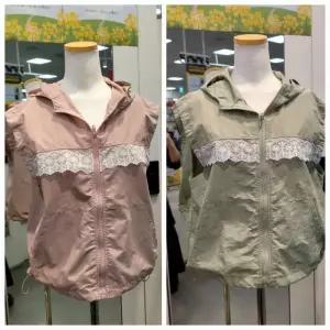 HC07 레이스배색후드집업베스트  S262BVO453