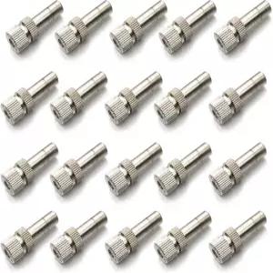 웩세콘 20개 황동 미스트 노즐 실외 냉방 시스템 조경 공기 가습 온실 관개용 6mm 필터 없음 오리피스