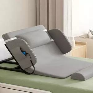 전동등받이매트리스 넓어짐회색 베드 리프트 짧은+접이식 노인 간병 팔걸이 90cm 요양원