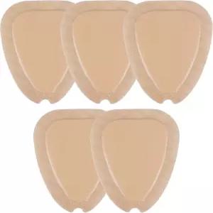 카보 드레싱 새크럼 실리콘 폼 접착 테두리 6 x7 방수 패드 버트 베드 압력 궤양 고흡수성 관리 붕대 5팩